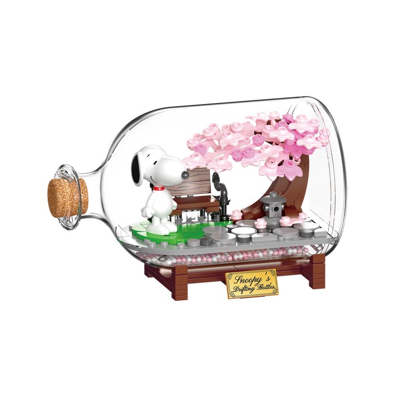 EK011 史努比漂流瓶系列櫻花夢境