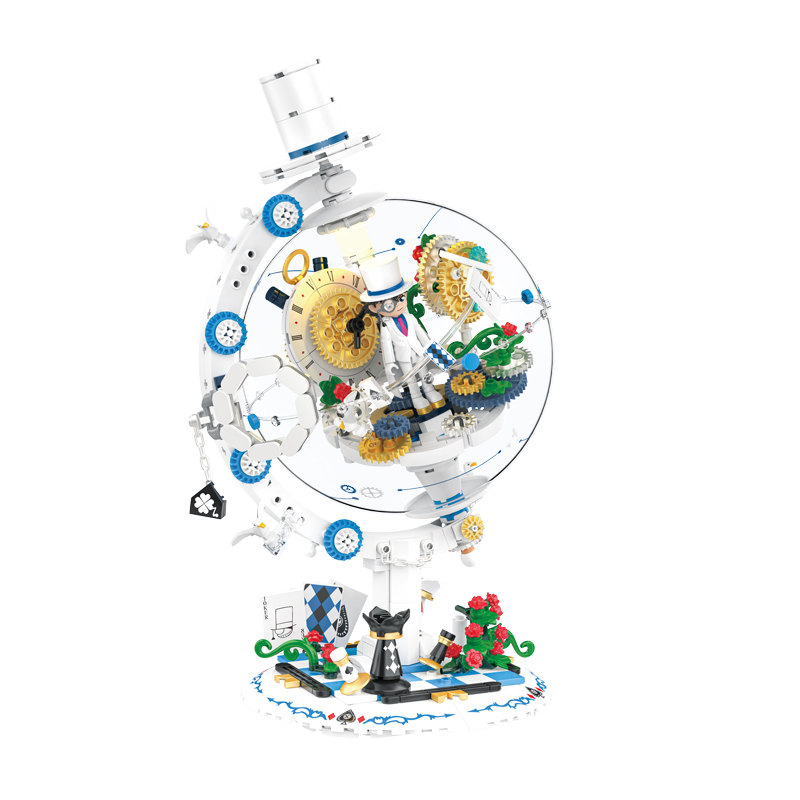 TC3702 名偵探柯南星際之旅積木地球儀（基德款）